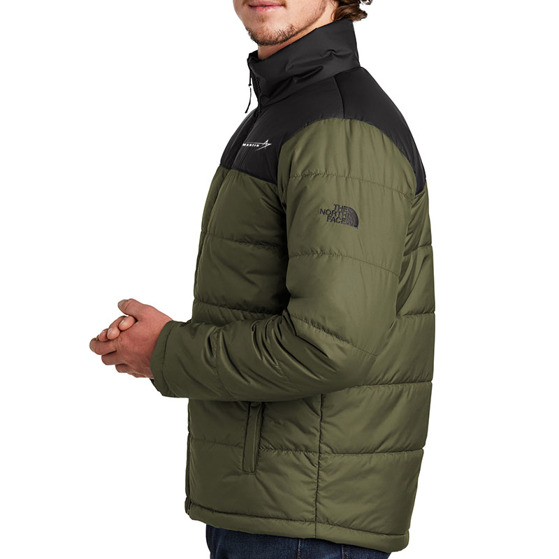 North-Face-Men's-Everyday-Insulated-Jacket-Olive-Side-Model