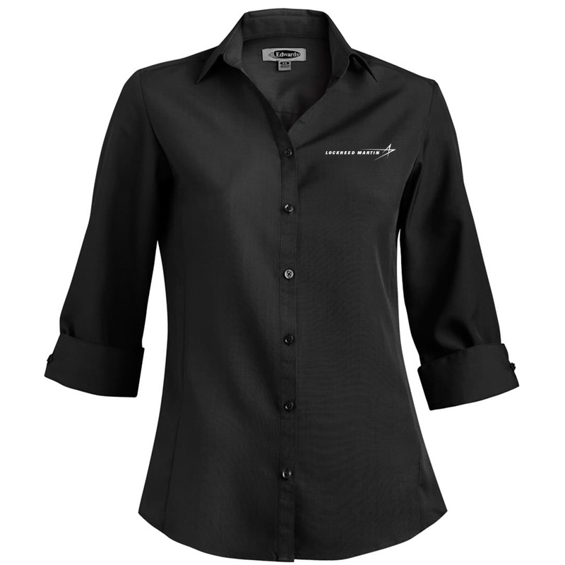 Ladies' Batiste Dress Shirt - Black