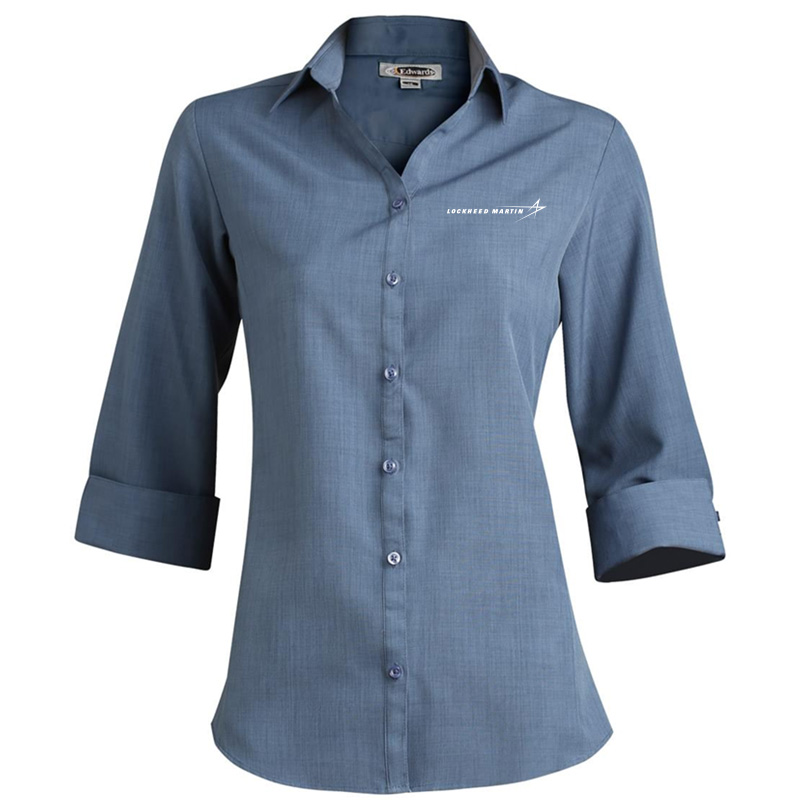 Ladies' Batiste Dress Shirt - Riviera Blue