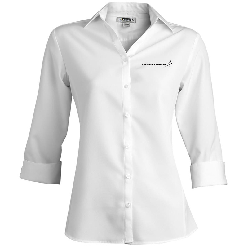 Ladies' Batiste Dress Shirt - White