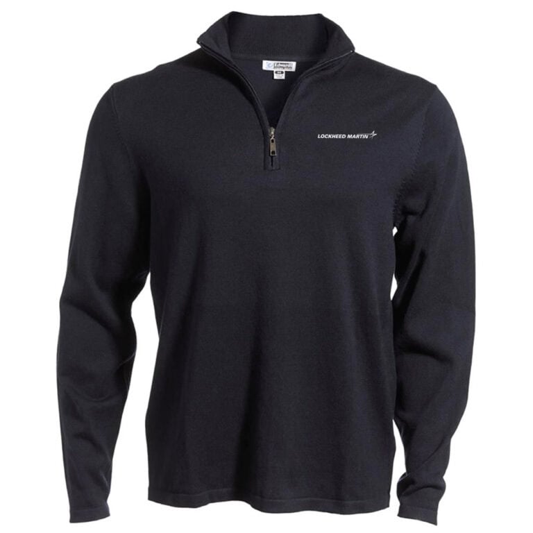 Lockheed Super Zip Men's Zip-Collar Sweater - Lockheed Martin Company Store