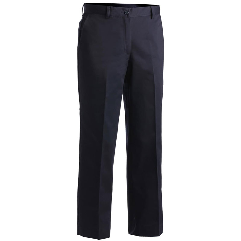 Ladies-Blended-Chino-Flat-Front-Navy