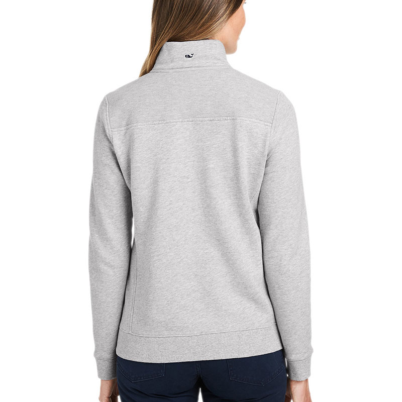 Ladies-Collegiate-Quarter-Zip-Shep-Shirt-Grey-Back