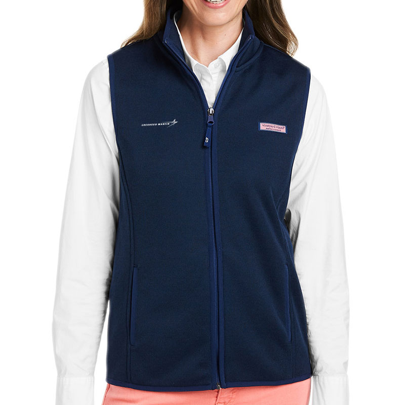 Ladies-Sweater-Fleece-Vest-Navy-Front2