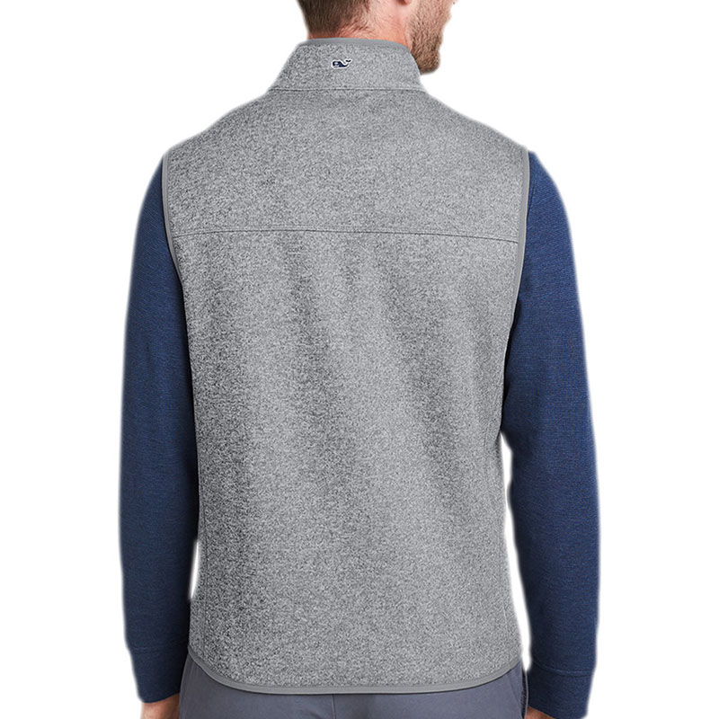 Men-Sweater-Fleece-Vest-Grey-Back