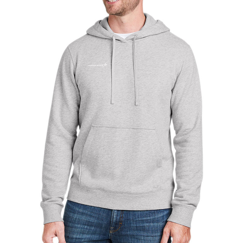 Unisex-Hooded-Pullover-Grey-Front-1