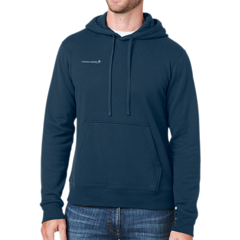 Unisex-Hooded-Pullover-Navy-Front-1