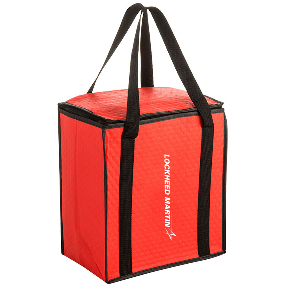 Red-Lockheed-Martin-Insulated-Square-Grocery-Tote