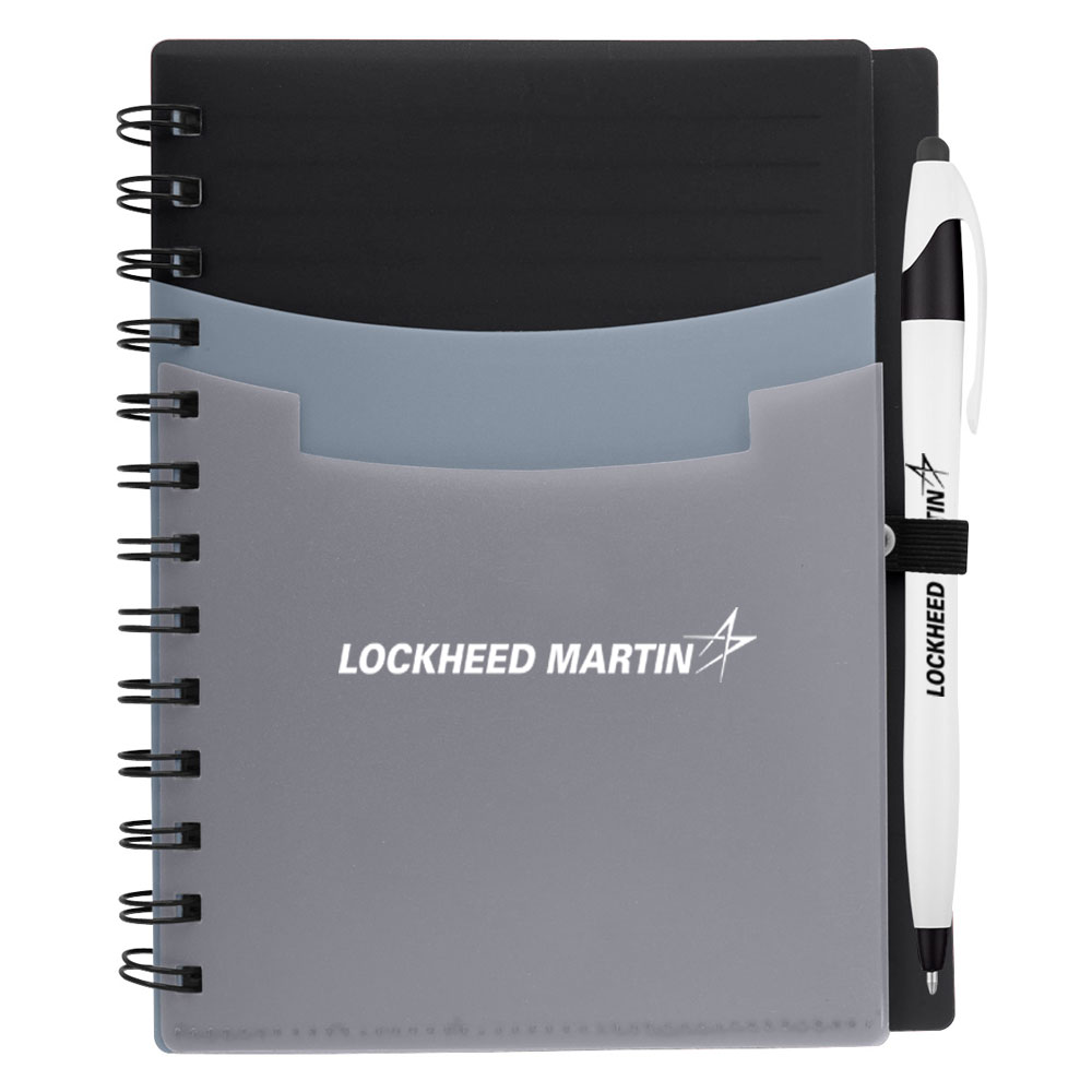 Tri-Pocket-Notebook-&-pen-Black1