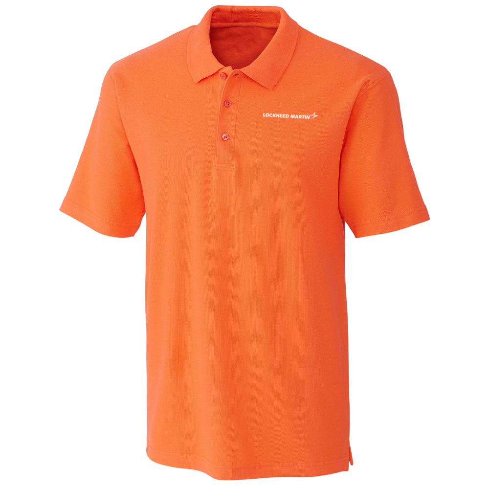 Orange-Lockheed-Martin-Mens-All-Cotton-Pique-Polo