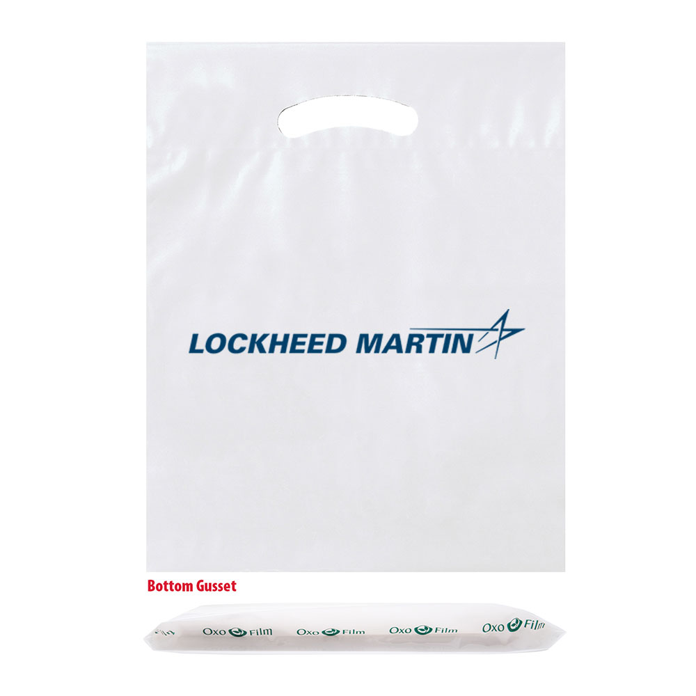 White-Lockheed-Martin-OXO-Degradable-Die-Cut-Bag