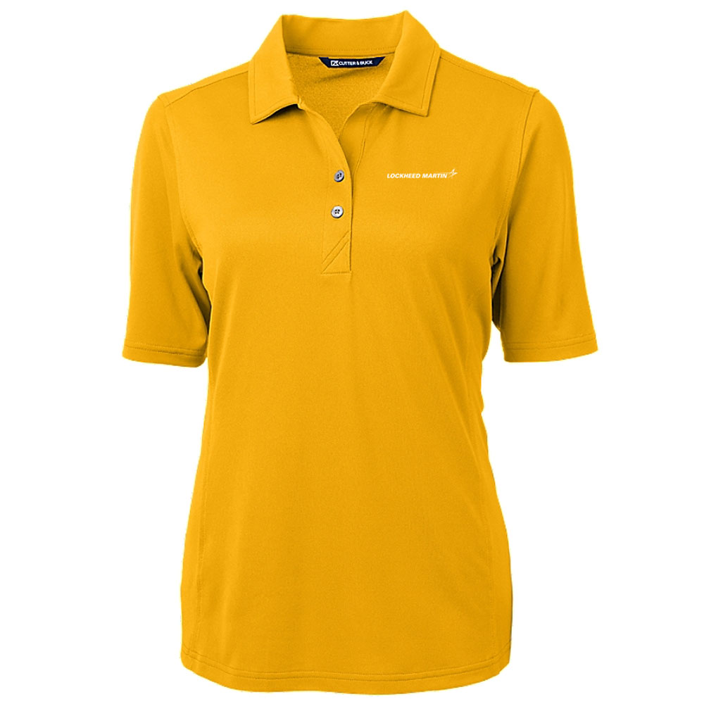 College-Gold-Cutter-&-Buck-Ladies'-Virtue-Eco-Pique-Recycled-Polo