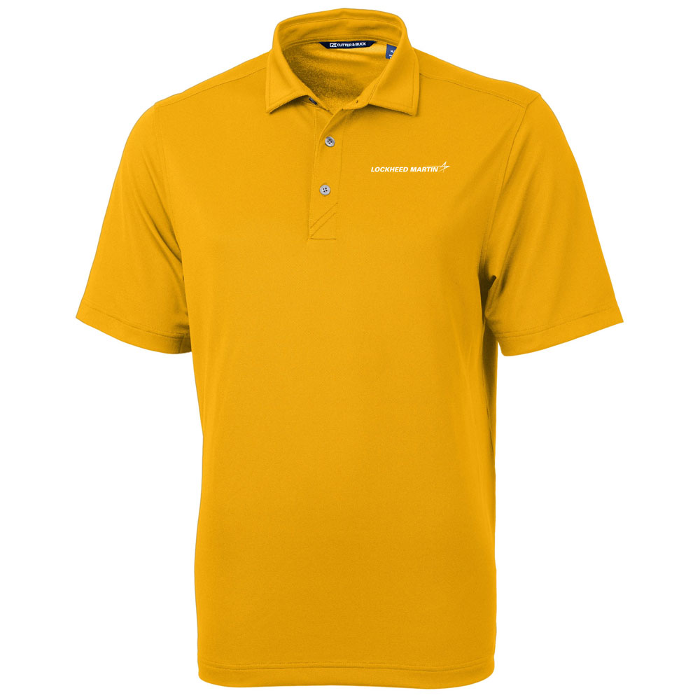 College-Gold-Lockheed-Martin-Cutter-&-Buck-Men's-Virtue-Eco-Pique-Recycled-Polo