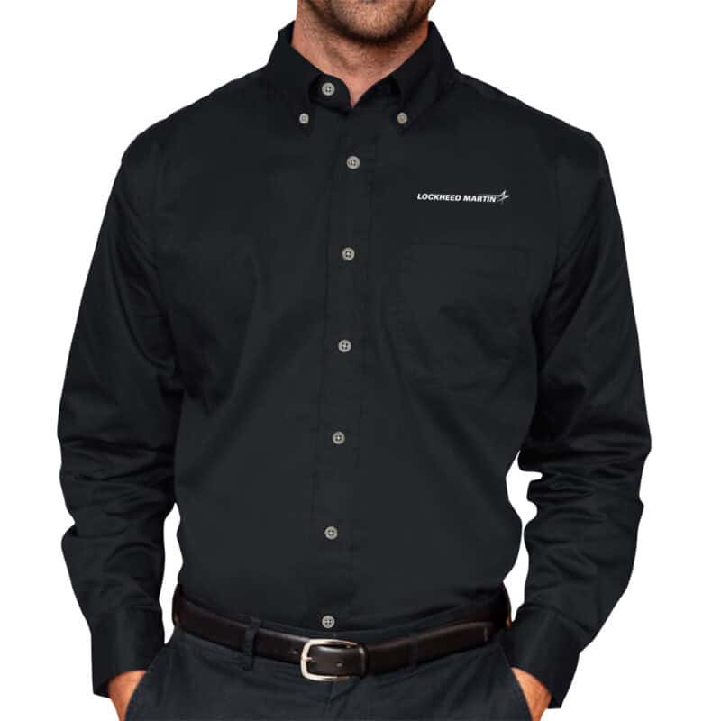 Lockheed Martin Button Men's Woven Dress Shirt - Lockheed Martin Company Store