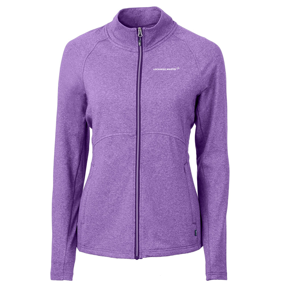 Purple-Cutter-&-Buck-Adapt-Eco-Knit-Heather-Recycled-Womens-Full-Zip