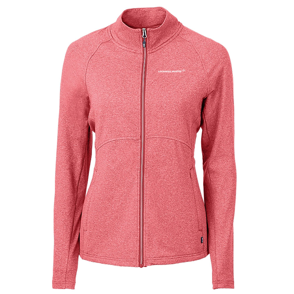 Red-Cutter-&-Buck-Adapt-Eco-Knit-Heather-Recycled-Womens-Full-Zip