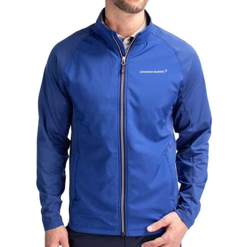 Cutter & Buck Men's Adapt Eco Knit Hybrid Recycled Full Zip Jacket