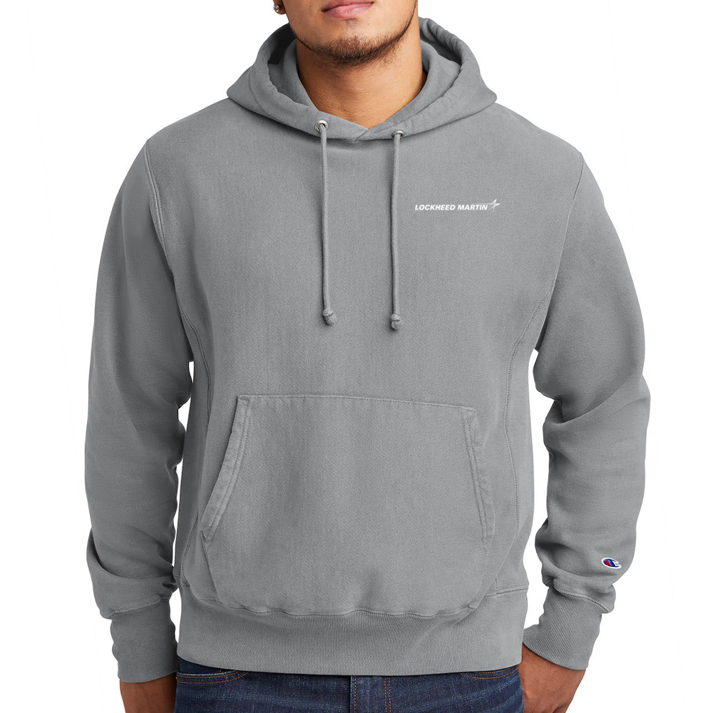 ® Weave Store Champion Martin ® Hooded - Lockheed Company Sweatshirt Garment-Dyed Reverse