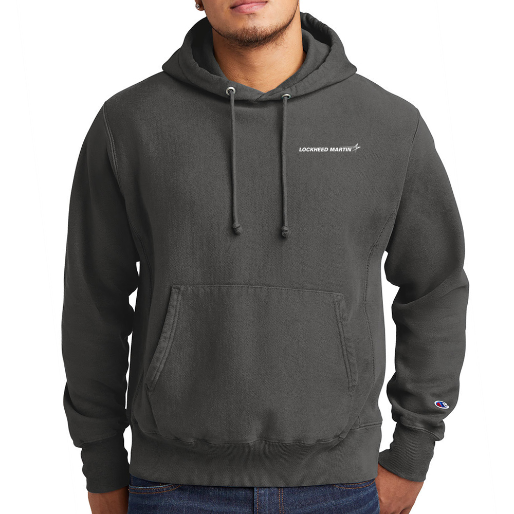 Champion ® Reverse Weave ® Hooded Store Company Sweatshirt Martin Lockheed - Garment-Dyed