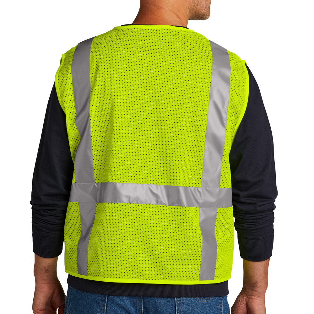 Safety-Yellow2-CornerStone®-ANSI-107-Class-2-Mesh-Six-Pocket-Zippered-Vest