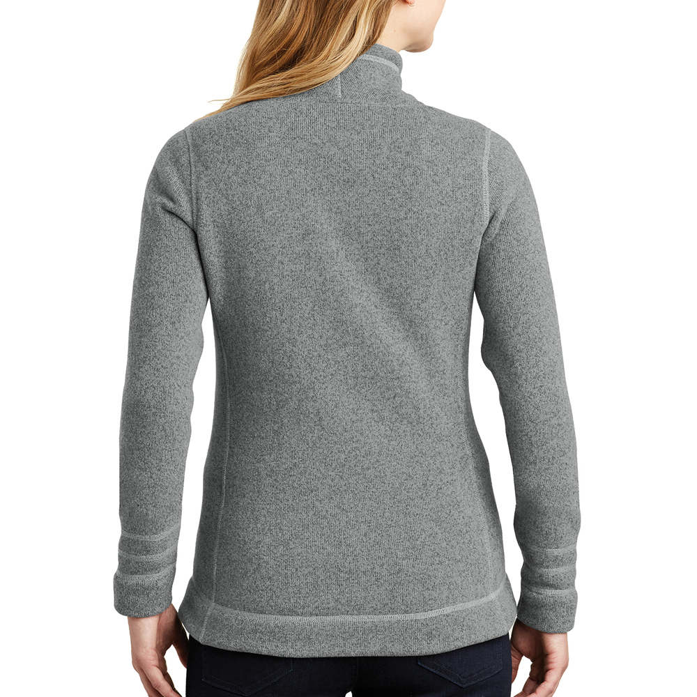 Grey-North-Face-Ladies-Sweater-Fleece-Jacket-2