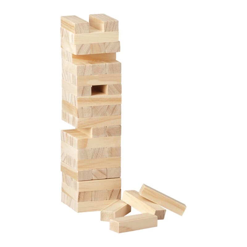 Tumbling Tower Wood Block Stacking Game - Lockheed Martin Company Store