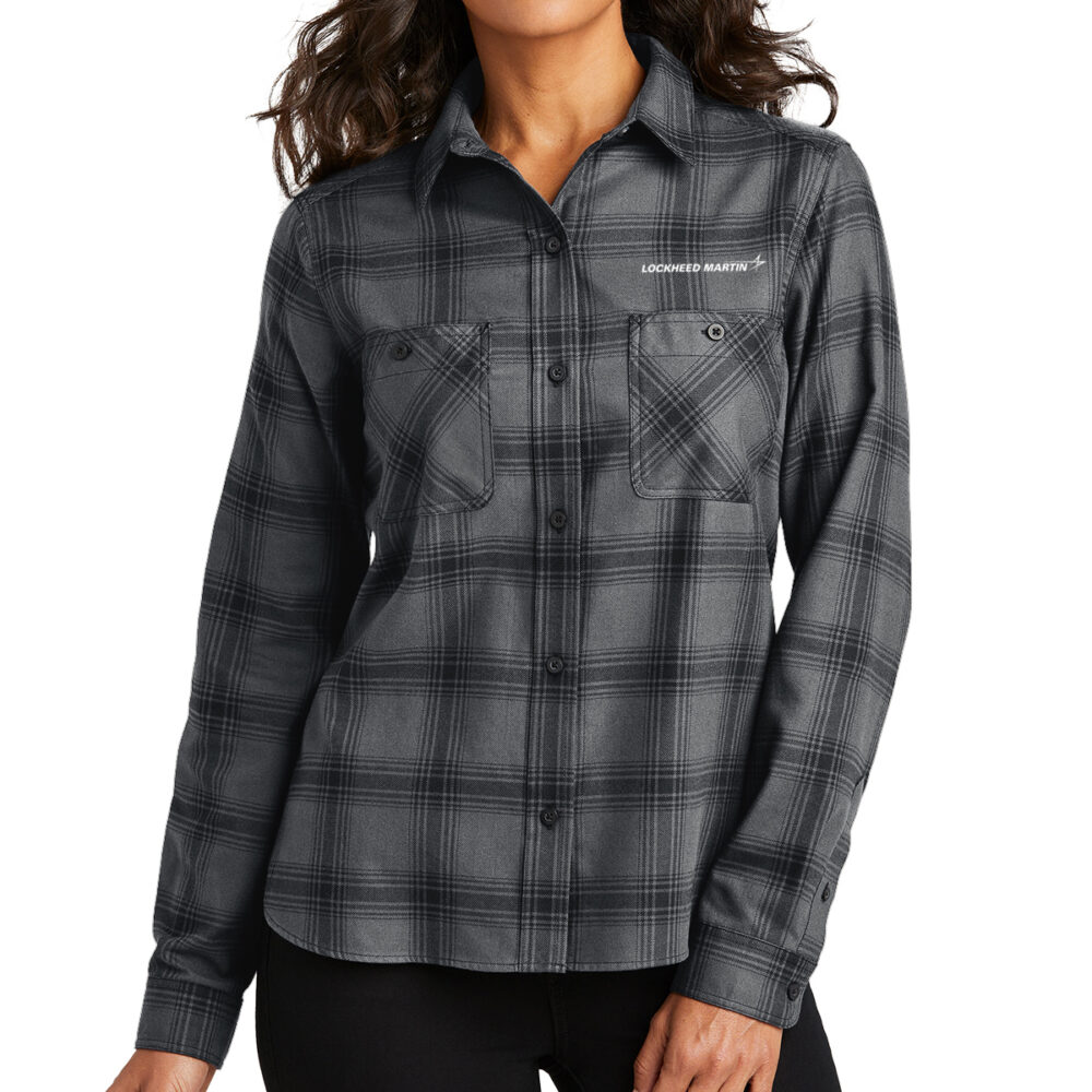 Ladies' Plaid Flannel Shirt - Image 3