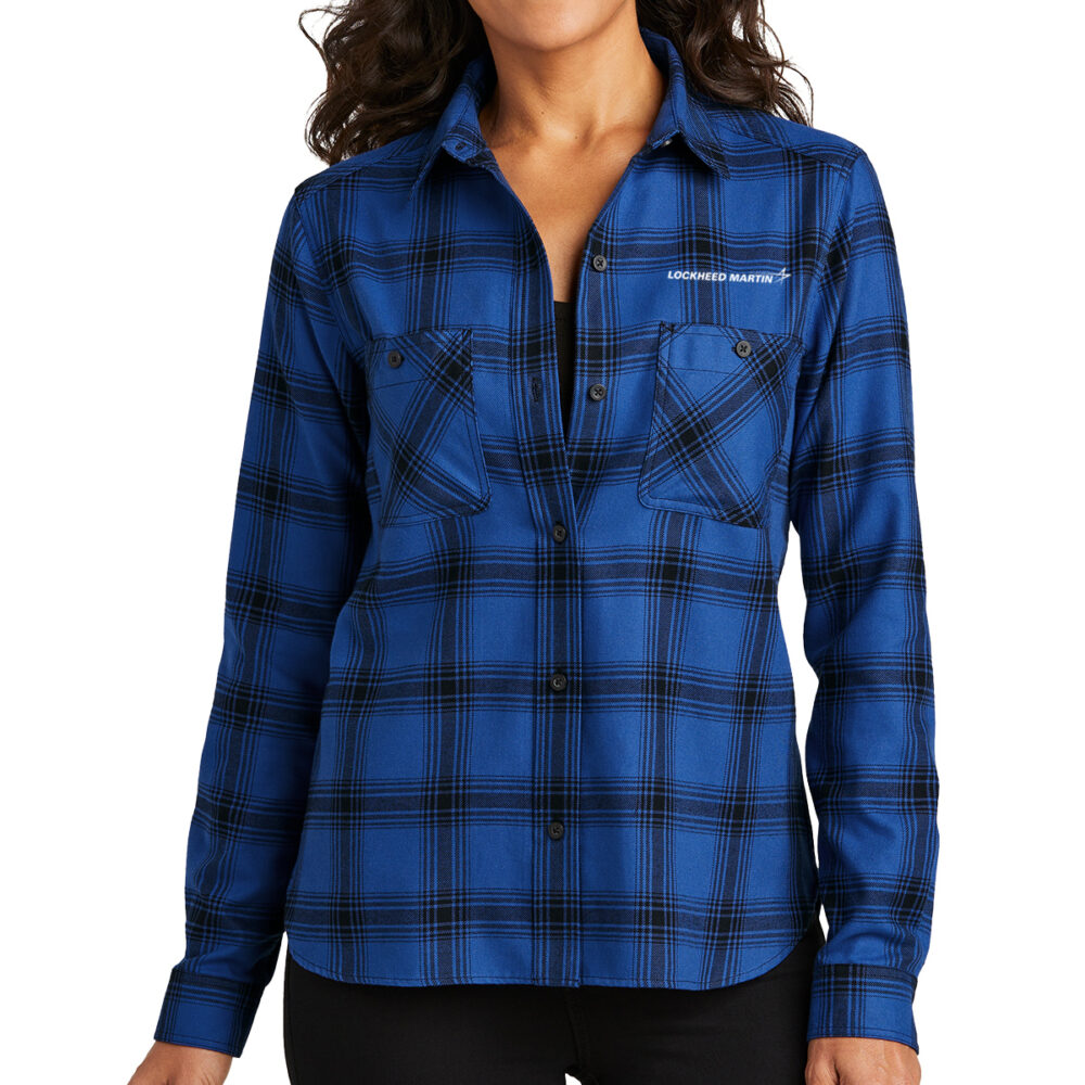 Ladies' Plaid Flannel Shirt - Image 6