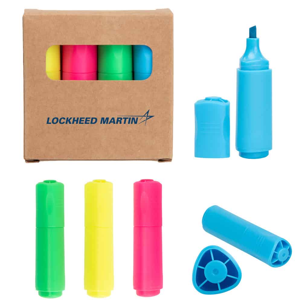 4-Piece Mini Highlighter Set 1