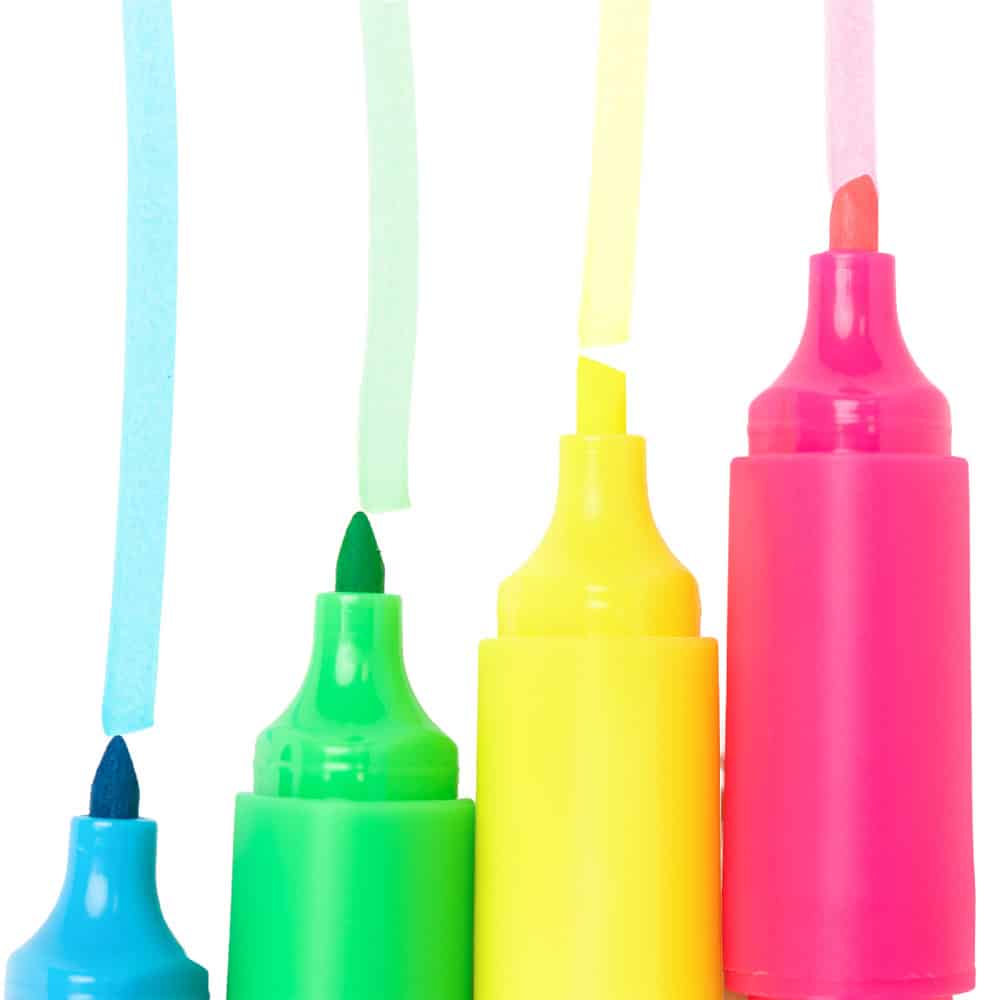 4-Piece Mini Highlighter Set 2