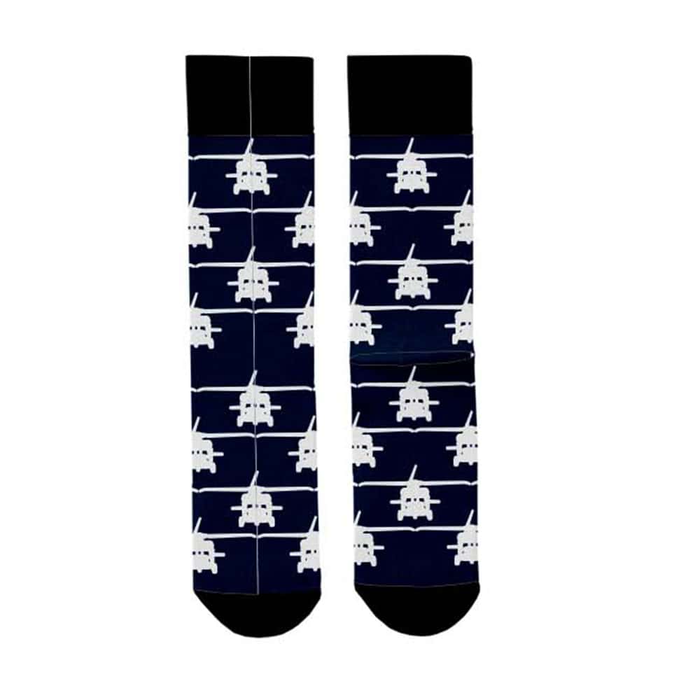 Dress Socks - LM Black Hawk Design 2