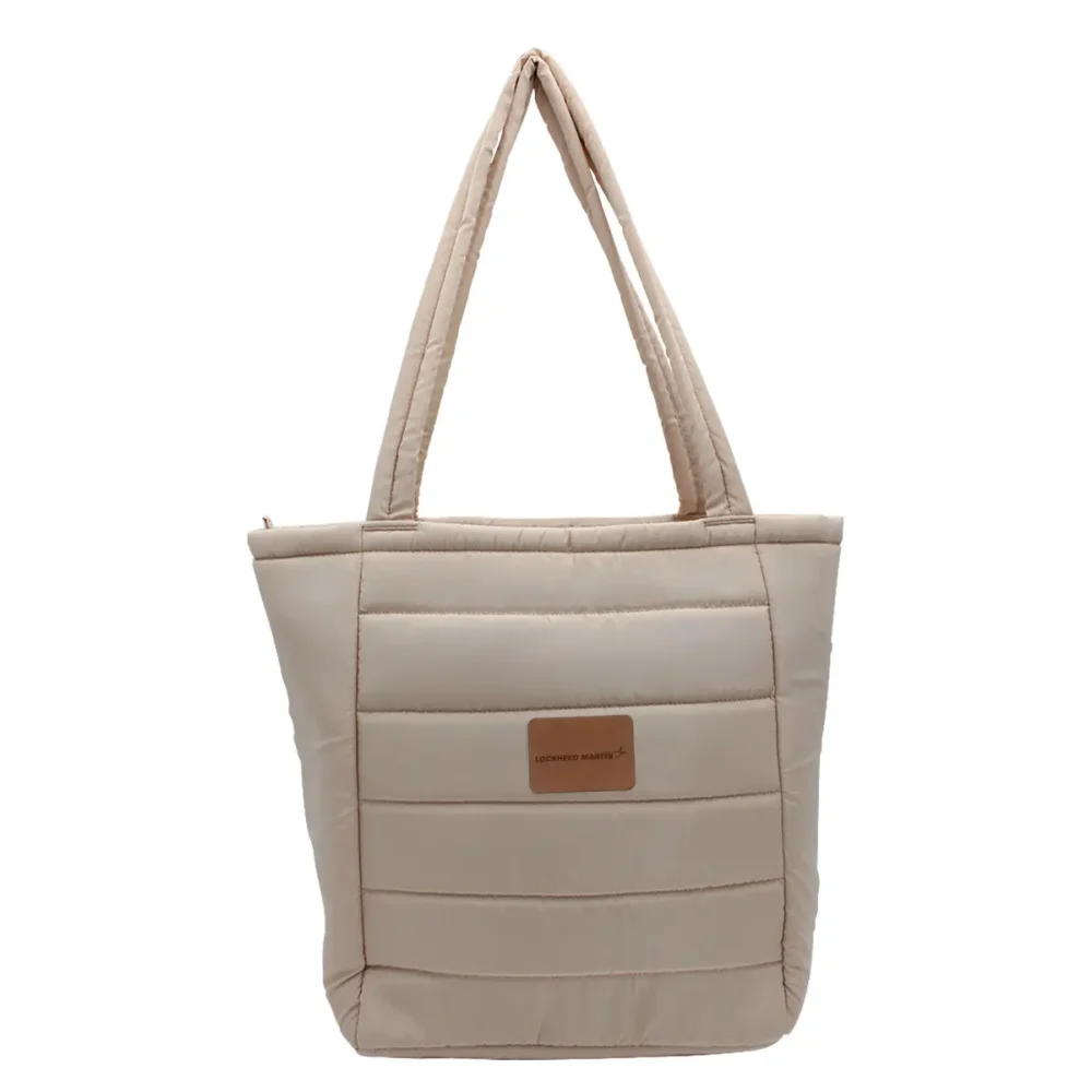 Otaria™ Puffy Recycled Tote Bag - Beige