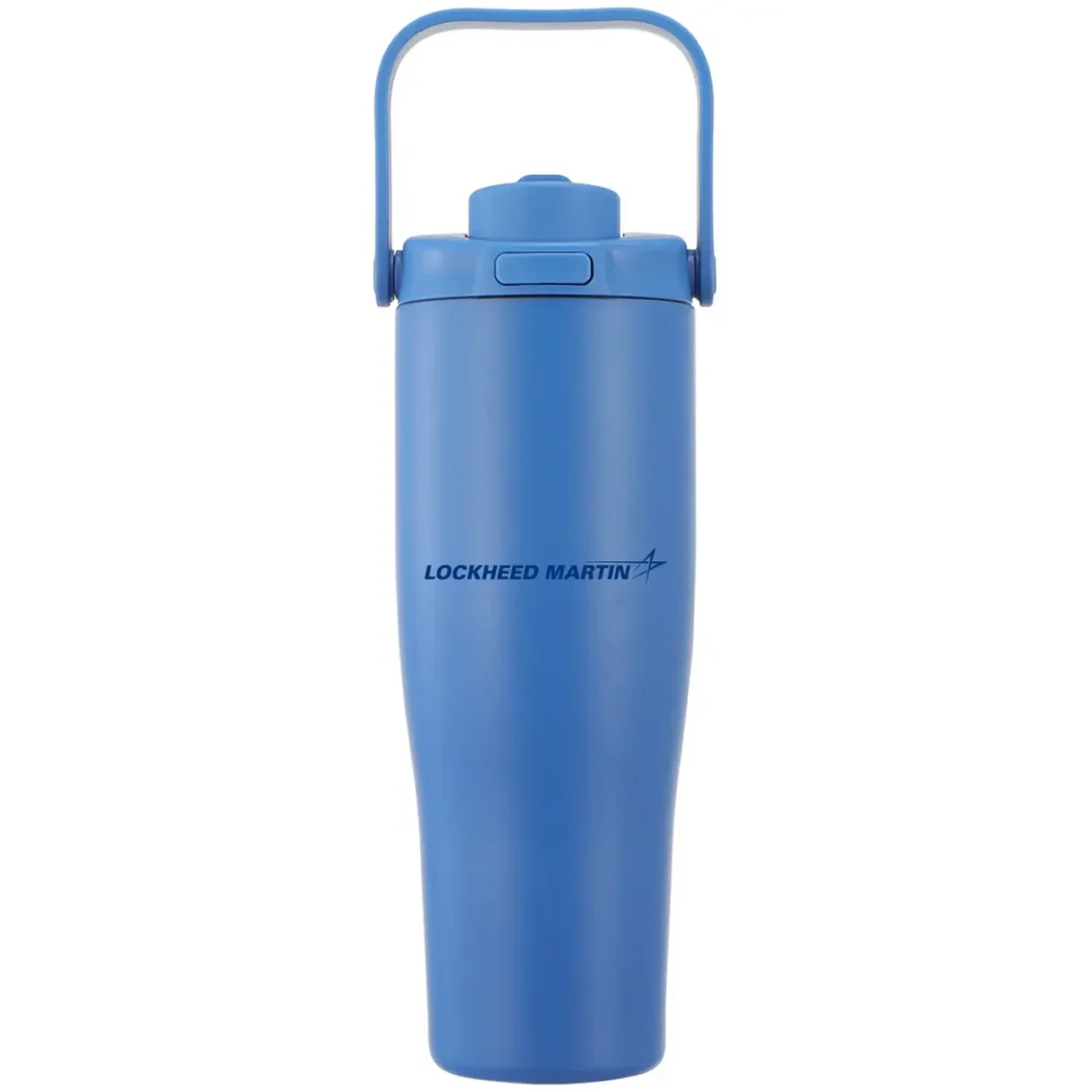 Alaia Recycled Stainless Steel Vacuum Tumbler, 30 oz - Azure