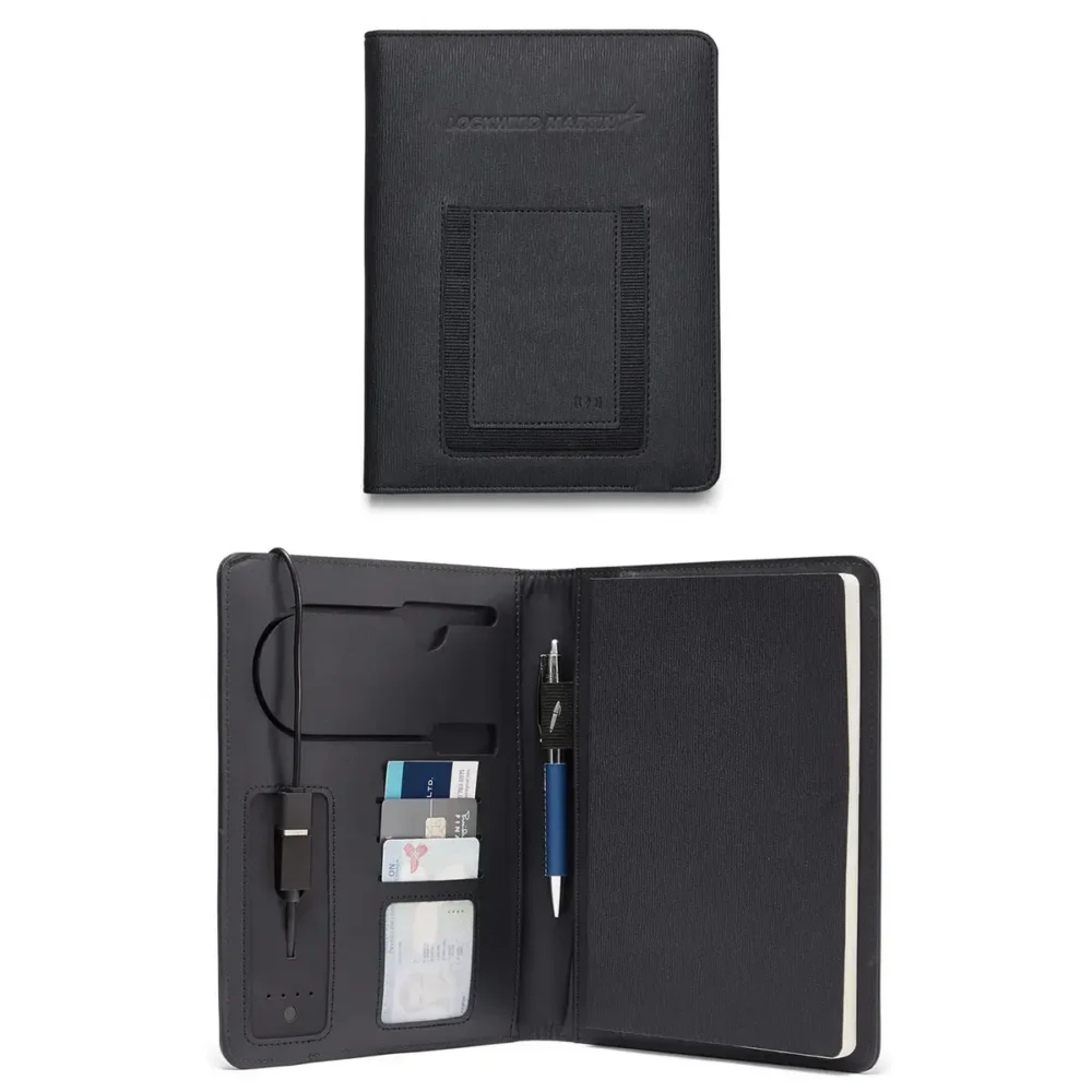 Leeman Roma Wireless Power Charger Refillable Journal - 6" x 8" 2