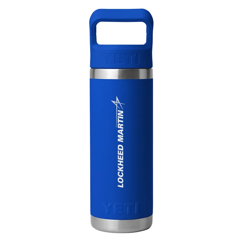 YETI® Rambler® 18 oz. Water Bottle with Color-Matched Straw Cap - Royal