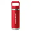 YETI® Rambler® 18 oz. Water Bottle with Color-Matched Straw Cap - Rescue Red