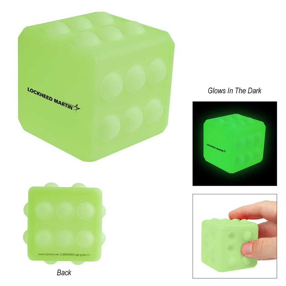 Glow-In-The-Dark Push Pop Cube