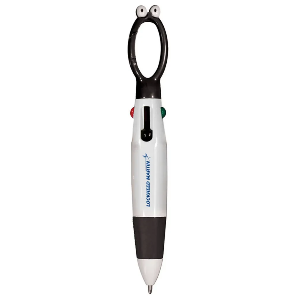 Googly-Eyed 4-Color Pen - Black