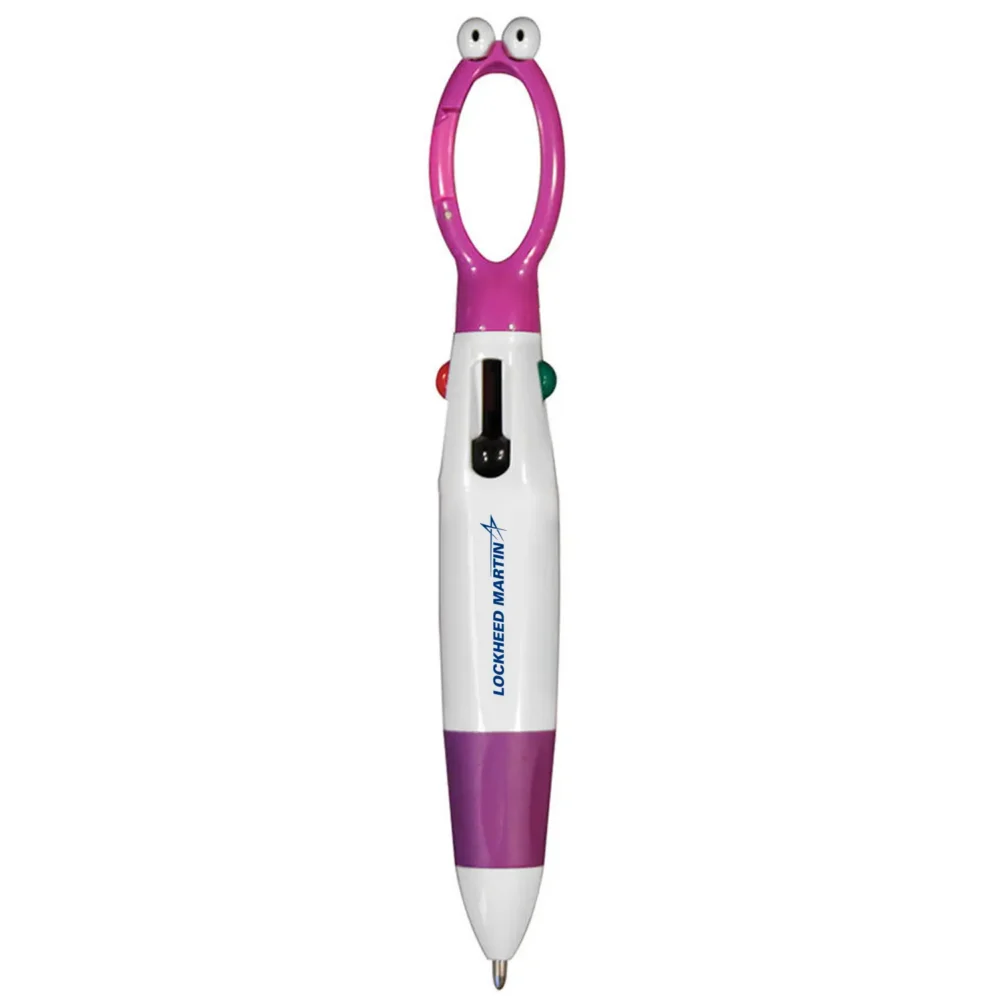 Googly-Eyed 4-Color Pen - Purple