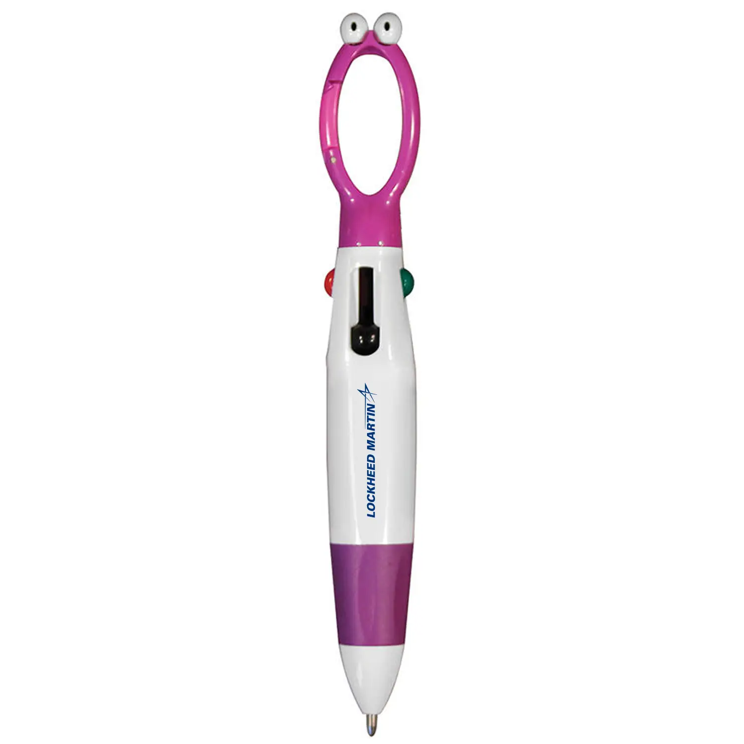 Googly-Eyed 4-Color Pen - Purple